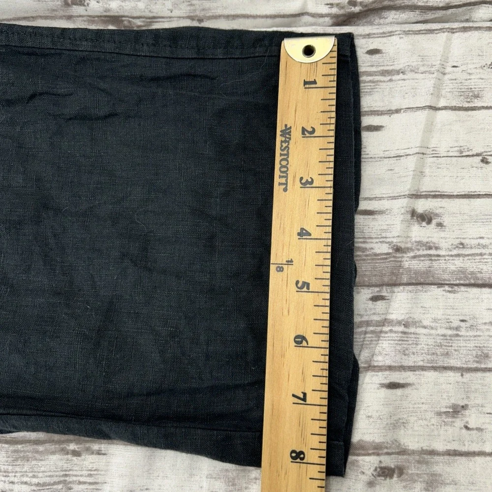 Club Room Luxury Linen Pants Men's Size XL Black Drawstring Summer Beach